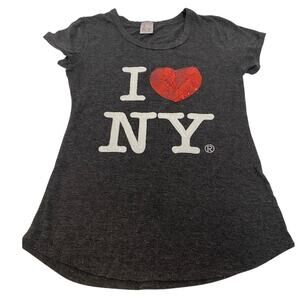 Womens Vintage I Love NY Graphic Tee Size Small